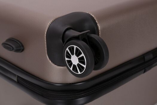 Set de 3 valises 4 double roues abs rigide - free soul - Deeluxe