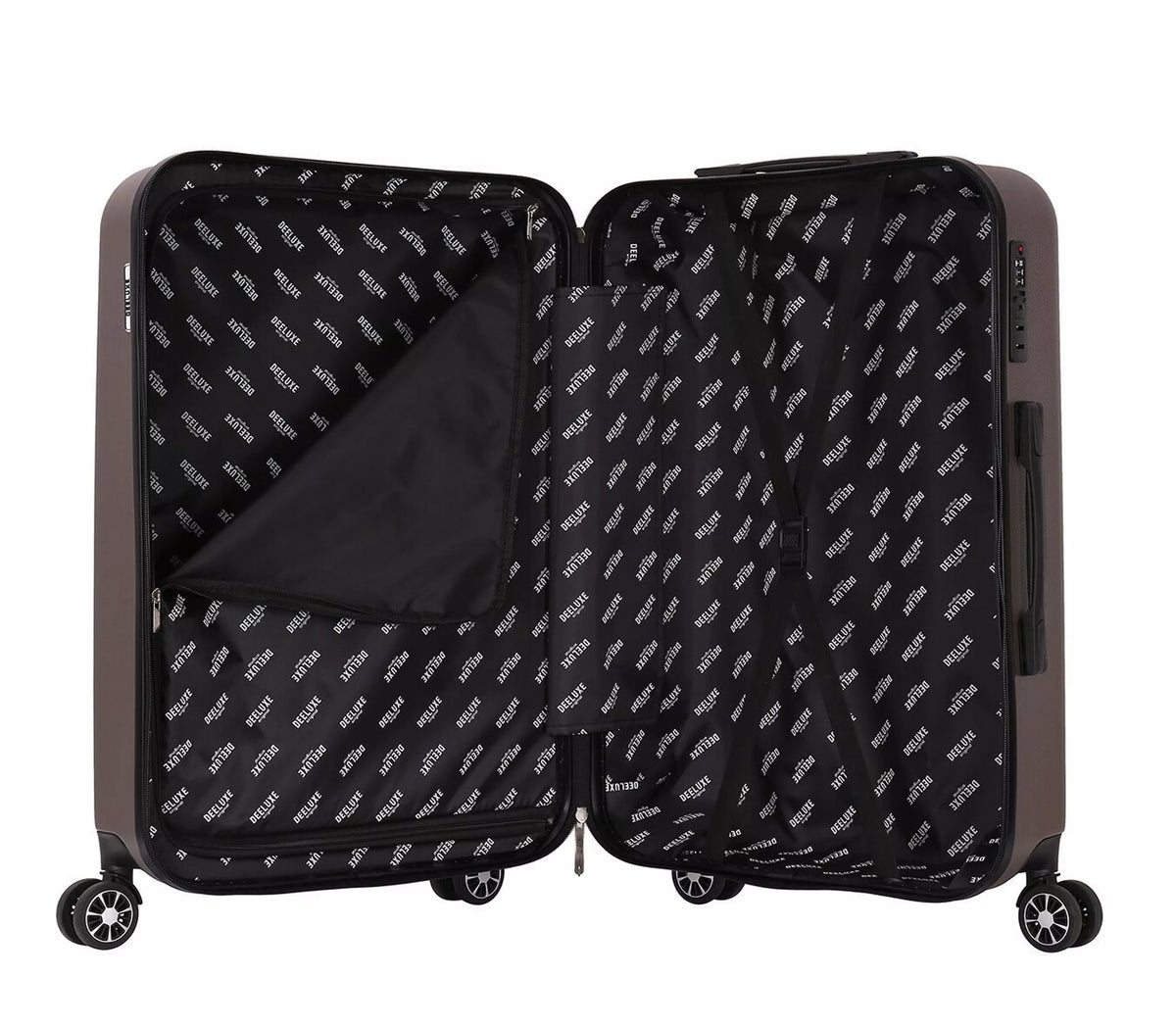 Set de 3 valises 4 double roues abs rigide - free soul - Deeluxe