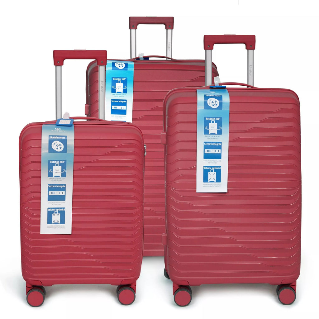 Set de 3 valises pp 8 roues