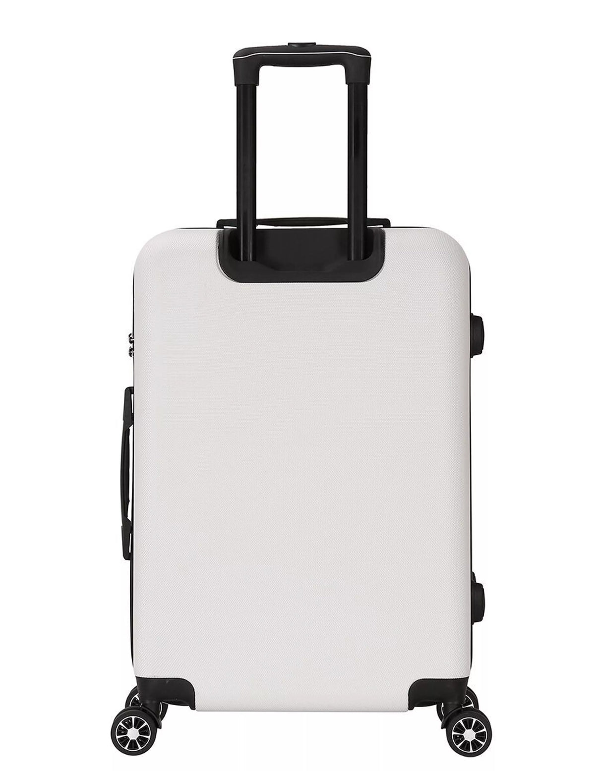 set de 3 valises 4 double roues + vanity abs rigide - bleu sérénité - deeluxe