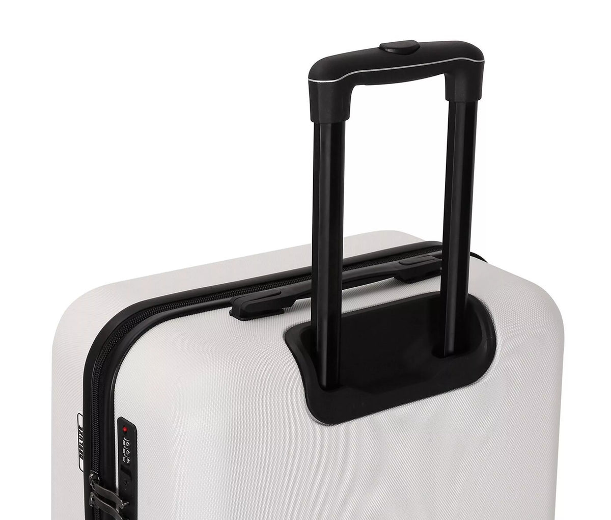 set de 3 valises 4 double roues + vanity abs rigide - bleu sérénité - deeluxe