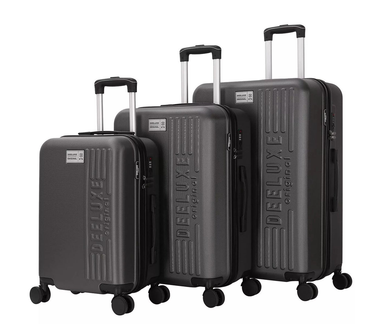 Set de 3 valises 4 double roues abs rigide - cityvibe - Deeluxe