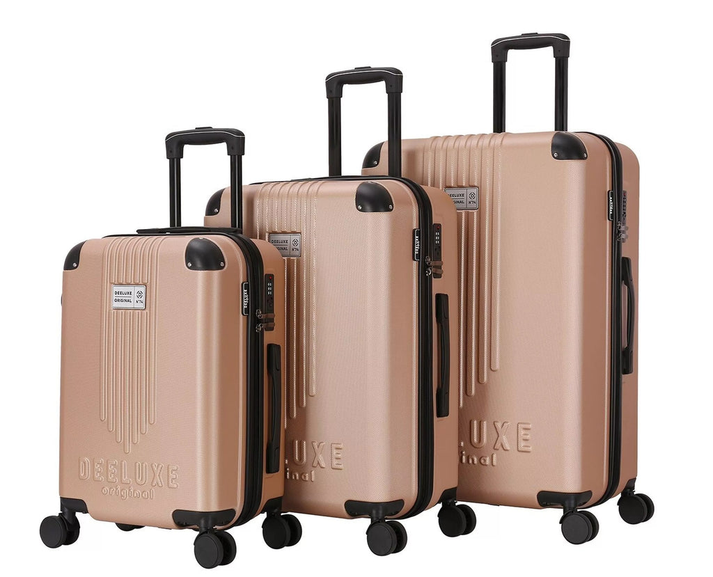 Set de 3 valises 4 double roues ABS rigide - CITYVIEW - DEELUXE