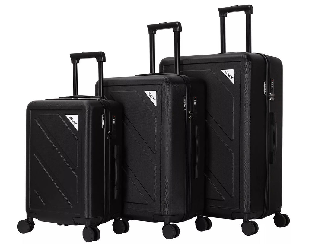 Set de 3 valises 4 double roues ABS rigide - DOWNTOWN - DEELUXE