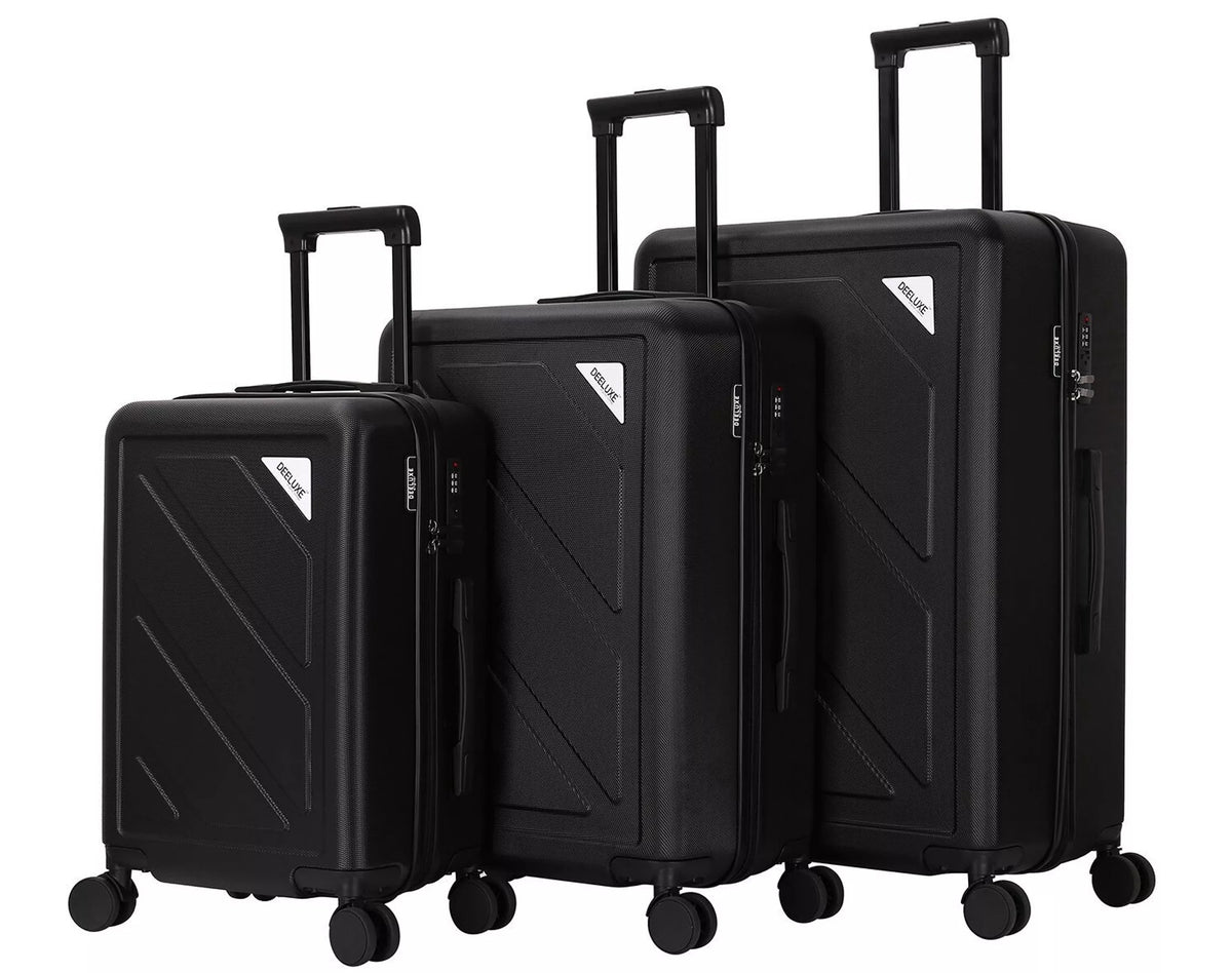 Set de 3 valises 4 double roues ABS rigide - DOWNTOWN - DEELUXE