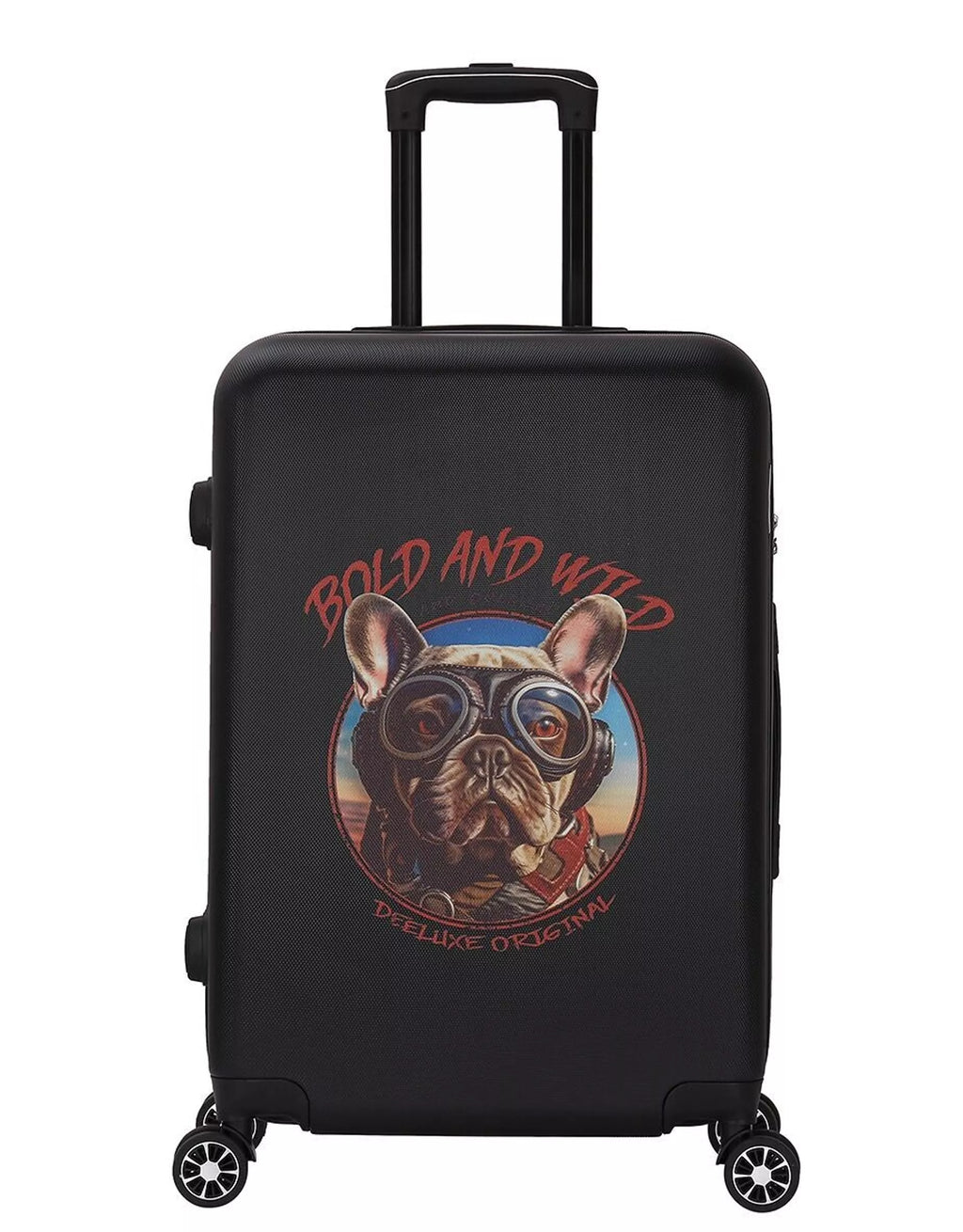 Set de 3 valises 4 double roues abs rigide - doggy rider - Deeluxe