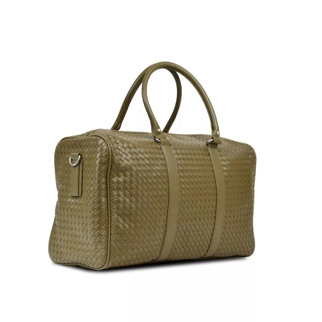 Sac week-end tressé noir