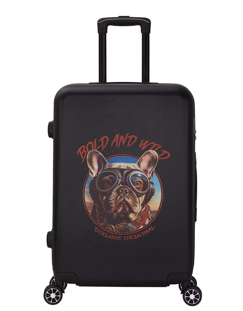 Set de 3 valises 4 double roues abs rigide - doggy rider - Deeluxe