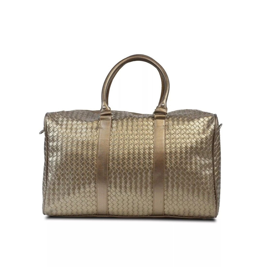 Sac week-end tressé noir