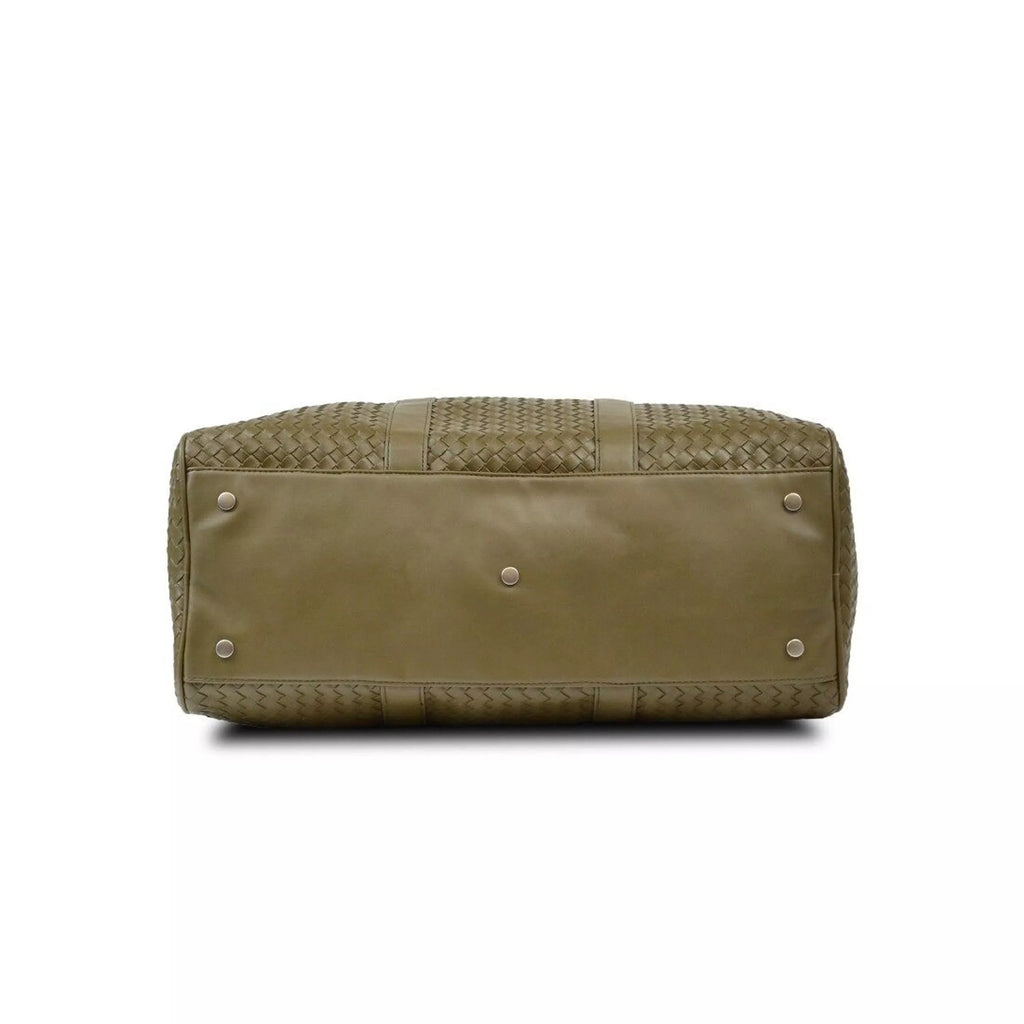 Sac week-end tressé noir