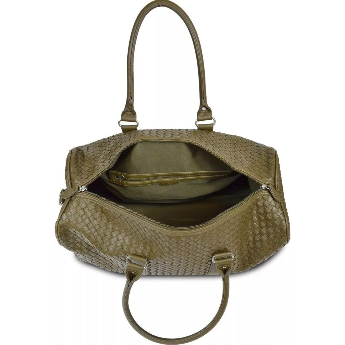 Sac week-end tressé noir